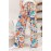 Multicolor Printed Belted High Waist Straight Leg Pants