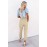 Beige High Rise Paper Bag Waist Pocketed Casual Pants