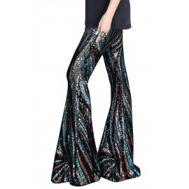 Black&Green Sequin Pants