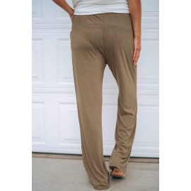 Brown Drawstring Lounge Pants