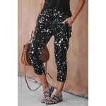 Splatter Cotton Pocketed Joggers