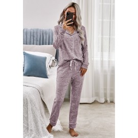 Pink Sound Asleep Button Pajama Set