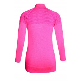 Rosy Atheletic Running Yoga Jacket with Mesh Accent